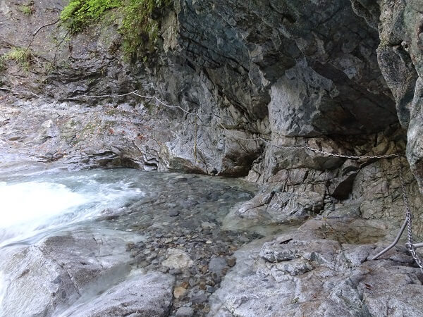 鎖場などの難所